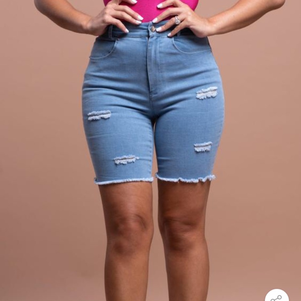 ByEgreis Celine Biker Jean Shorts sz XXL